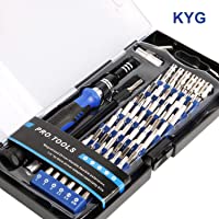 KYG Juego de Destornilladores Profesional con 56 Puntas Magnética Kit de Herramientas de Reparación para Reparar…